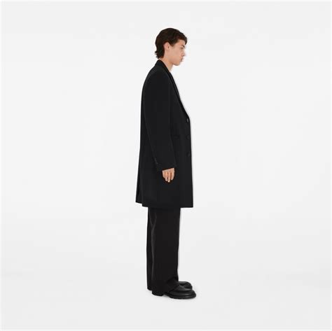 Wool Beverley Tailored Coat in Black 